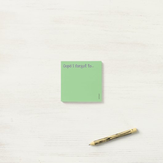 Oeps, ik ben vergeten.. post-it® notes (Op bureau)