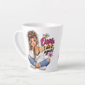 Oeps, ik deed het weer! Grappige brutale vrouw Lat Latte Mok (Linkerhoek)