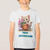 Oeps! Ik deed het weer schattig – Grappig & Schatt Tri-Blend Shirt (Voorkant)