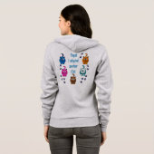 Oeps! Ik heb nog een kat aangenomen. Fleece Hood Hoodie (Achterkant volledig)