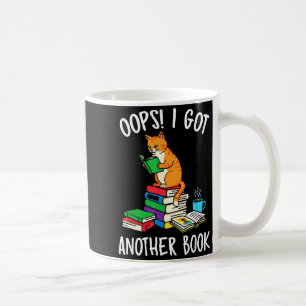 Oeps ik heb weer een boek grappige kat lezer koffiemok