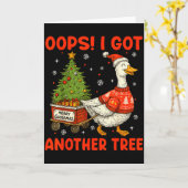 Oeps ik heb weer een kerstboom Draaimolen Ganzen K Kaart (Gele Bloem)