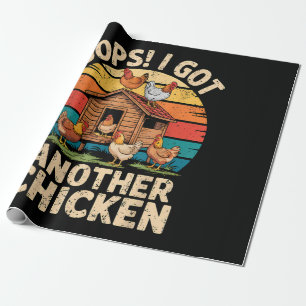 Oeps ik heb weer een kippenhouder boer cadeaupapier