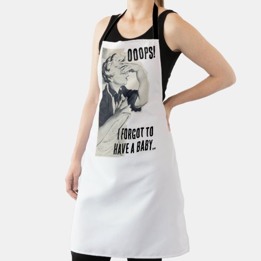 Oeps! Ik vergat een baby All-Over Pr. Schort (Insitu)