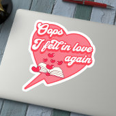 Oeps, ik werd weer verliefd sticker