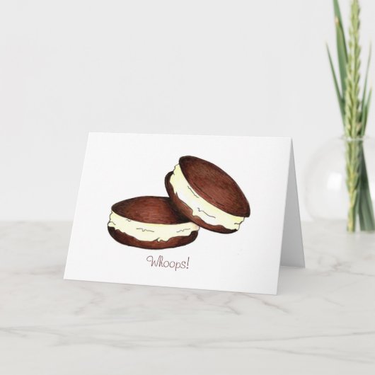 Oeps! Je geboortedag Whoopie Pie Pies Kaart verget (Voorkant)
