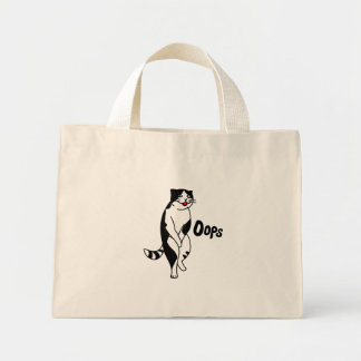 Oeps, kat mini tote bag