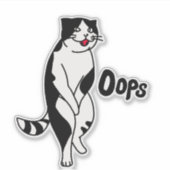 Oeps, kat sticker (Voorkant)