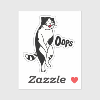 Oeps, kat sticker