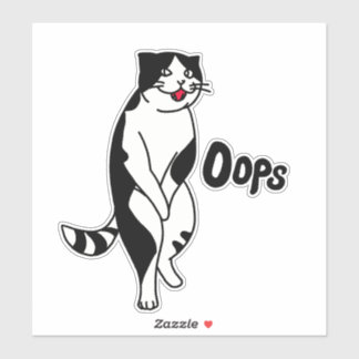 Oeps, kat sticker