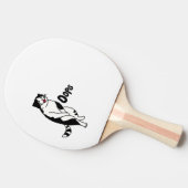 Oeps, kat tafeltennisbatje (Zijkant)