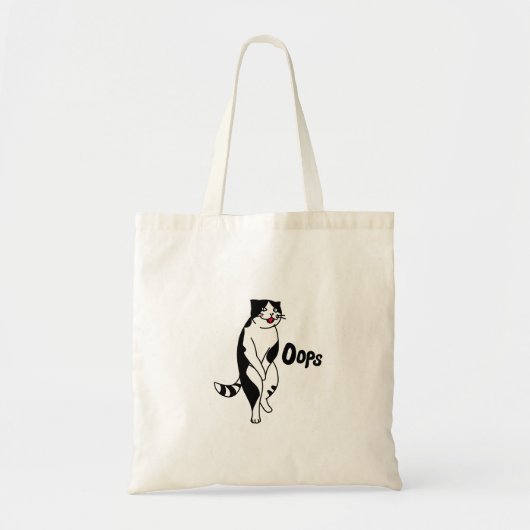 Oeps, kat tote bag (Voorkant)