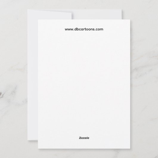 Oeps kerstkaart  (Achterkant)