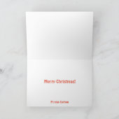 Oeps Kerstman vast in schoorsteen kerstkaart Feestdagen Kaart (Binnen)