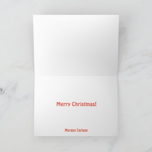 Oeps Kerstman vast in schoorsteen kerstkaart Feestdagen Kaart (Binnen)