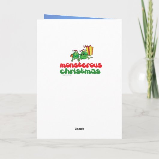 Oeps Kerstmis Feestdagen Kaart (Achterkant)