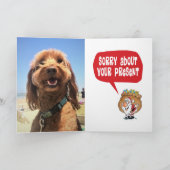 Oeps Kerstmis Feestdagen Kaart (Binnen)