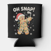 Oeps Kerstmis Gemberkoek Koekje Golf Golfer Blikjeskoeler (Voorkant)