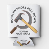 Oeps lieten mijn gereedschappen vallen communistis blikjeskoeler (Achterkant)