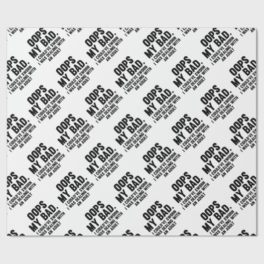 Oeps Mijn Slecht Cadeaupapier (Vlak)