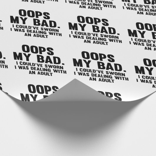 Oeps Mijn Slecht Cadeaupapier (Hoek)