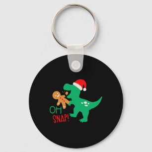 Oeps Peperkoek Dinosaurus Kerstman Kerst Grappig Sleutelhanger