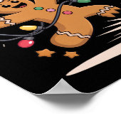 Oeps Peperkoek Voetbal Grappig Kerstmis Voor Hol Poster (Hoek)