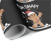 Oeps, peperkoekgolfspeler Kerstmis Cadeaupapier (Rol Hoek)