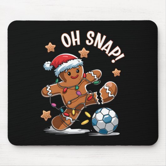 Oeps Peperkoekman Kerst Voetbal 1 Muismat (Voorkant)
