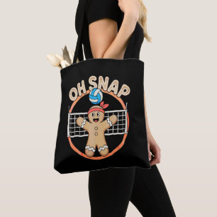 Oeps Peperkoekman Kerst Volleybal Kerstmis Tote Bag