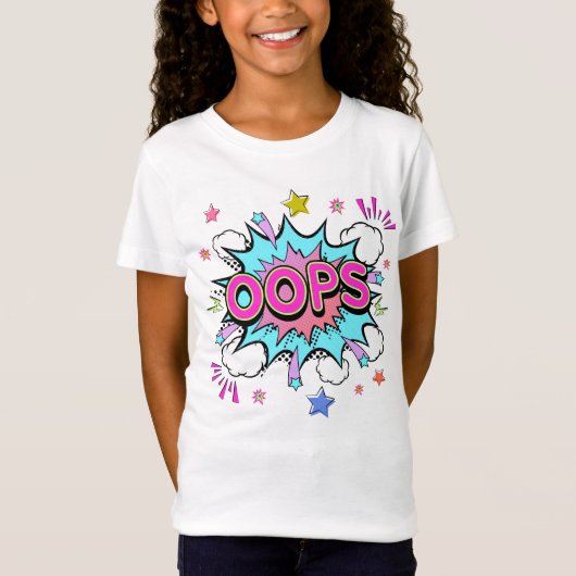 Oeps Pop Art Explosie T-shirt (Voorkant)