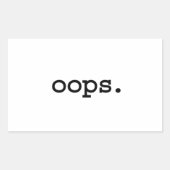 oeps. rechthoekige sticker (Voorkant)