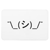 Oeps Schouderophalen Emoticon ¯\_(シ)_/¯ Japanse Ka Magneet (Horizontaal)