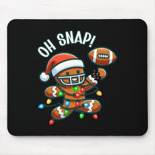Oeps Snap Kerstman Kerst Voetje Muismat (Voorkant)