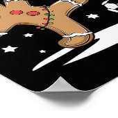Oeps Snap Peperkoek Voetbal Kerst Plezier  Poster (Hoek)