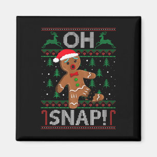 Oeps Snap Pepparkakman Kerst Grappige Cookie Byk Magneet