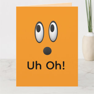 Oeps, Sorry Verjaardagsemoji Kaart