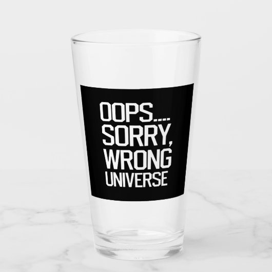 Oeps, sorry, verkeerde wereld glas (Voorkant)