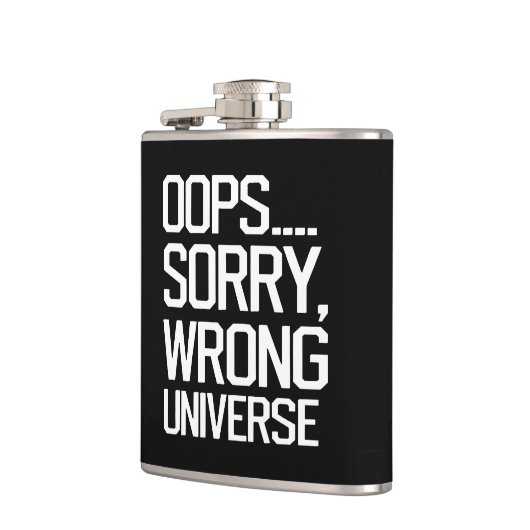 Oeps, sorry, verkeerde wereld heupfles (Links)