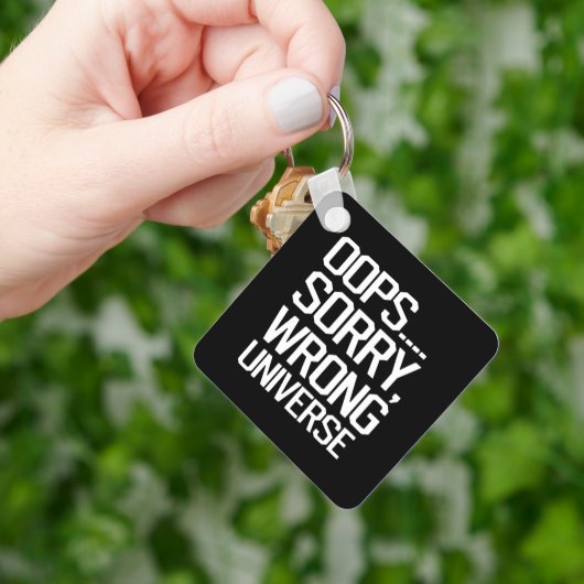 Oeps, sorry, verkeerde wereld sleutelhanger (Hand)