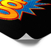 Oeps! Speelse Pop Art Comic Mishap Poster (Hoek)