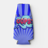 Oeps! Super Hero Comic Book Action Bubble Flesjeskoeler (Voorkant)