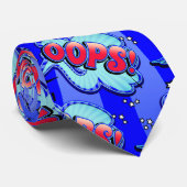 Oeps! Super Hero Comic Book Action Bubble Stropdas (Opgerold)