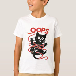 Oeps! Tangled Cat Graphic T-shirt