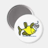 OEPS! Up Side Down Fish! grappige MAGNEET (Voorkant / Achterkant)