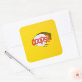 Oeps! Vierkante Sticker (Envelop)