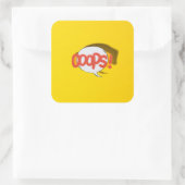 Oeps! Vierkante Sticker (Tas)