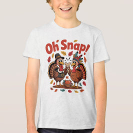 Oeps! Wensbotspel Pelgrim Inheemse Kalkoen Grappig Tri-Blend Shirt