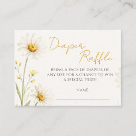 Oepsie Daisy Baby Shower Luier Raffle Informatiekaartje