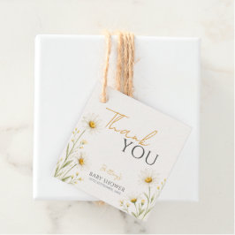 Oepsie Daisy Wildflower Baby Shower Bedankt  Bedankjes Labels